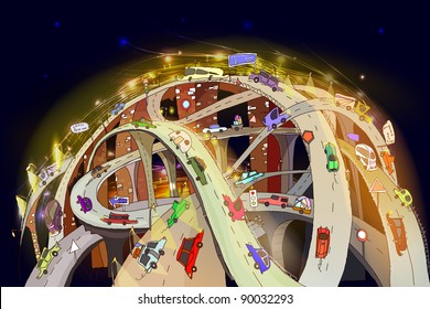 Congested roads