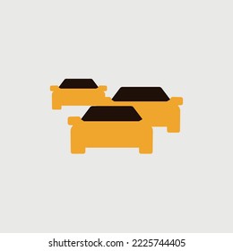 congestion traffic jam vector icon sign busy road