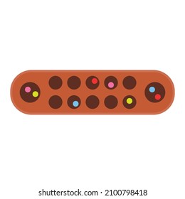ilustración de vector de clipart plana congkak