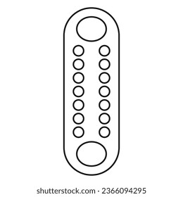 Congklak vector icon, illustration symbol design