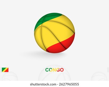 Congo Basketball Concept with National Flag Design. Perfect for use in sports related content, national team promotions.