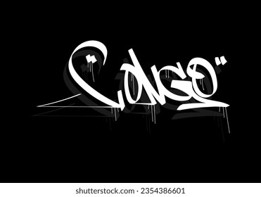 CONGO country graffiti tag style