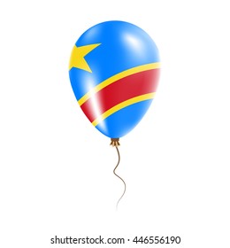 Congo, The Democratic Republic Of The balloon with flag. 