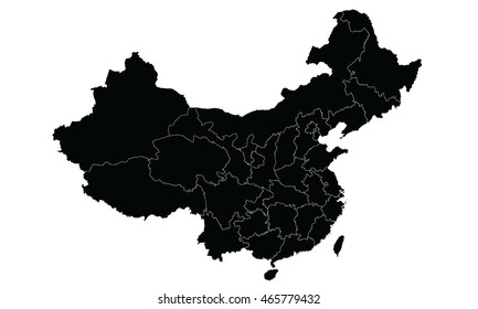 Congo DR map black color