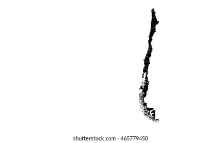 Congo DR map black color