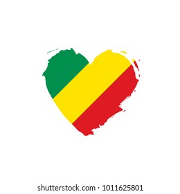 Congo flag, vector illustration