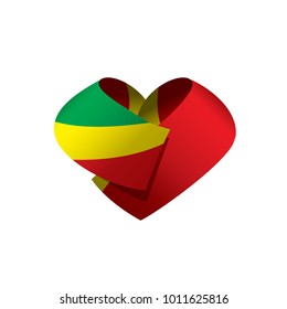 Congo flag, vector illustration