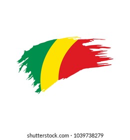 Congo flag, vector illustration
