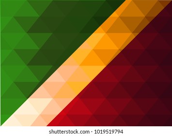 Congo Flag vector illustration. Congo Flag. National Flag of Congo.