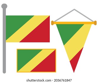 Banderas del Congo, país y penantias