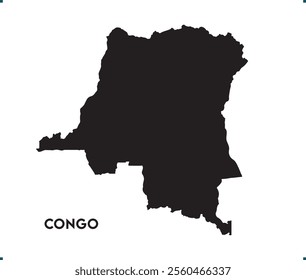 Congo icon vector design, Congo Logo design, Congo's unique charm and natural wonders, Use it in your marketing materials, travel guides, or digital projects, Congo map logo vector