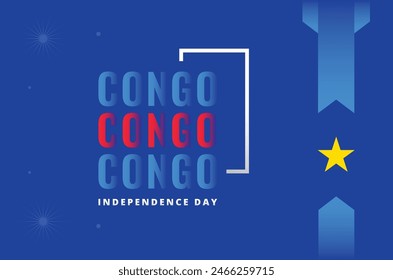 Congo Independence Day Vector Design Illustration