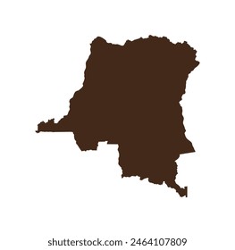 Congo Island Map Design Illustration vector eps format , suitable for your design needs, logo, illustration, animation, etc.