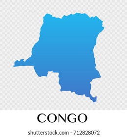 Congo map in Africa  continent illustration design