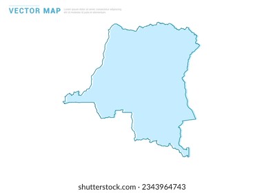 Kongresses, blaue Silhouette einzeln auf weißem Hintergrund, Vektorgrafik.