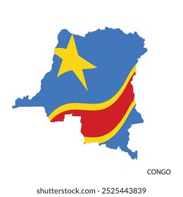 Karte mit flachem Grundriss, grafische Gestaltung, Illustration, einzeln auf weißem Hintergrund