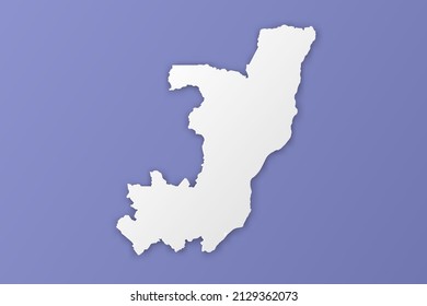 Congo Map - World map International vector template with paper style including shadow and white color on purple background for design, infographic, banner - Vector illustration eps 10