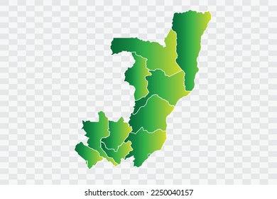 Congo Map yellowish green Color Background quality files png
