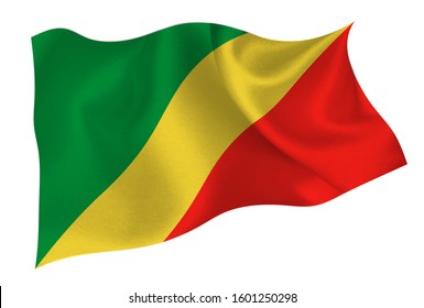 Congo National Silk Flag Icon