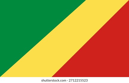 Icono de la bandera de la República del Congo en alta calidad