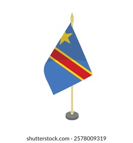 congo table flag vector design illustration