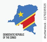 Congo Vector Map. Vector Congo Map For Independence Day. Congo Map. Democratic Republic of Congo. Vector Illustration