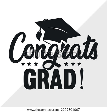 Congrasts Grad SVG Printable Vector Illustration