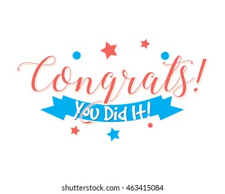 congrats alphabet typography font text image vector icon