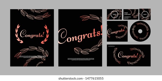 congrats, Banner and Cover Template for Event, Magazine, and Web Banner.