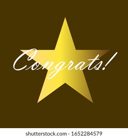 congrats, beautiful greeting card background or template banner. vector design illustration