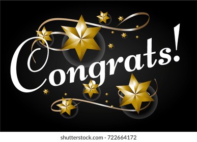 congrats, beautiful greeting card poster