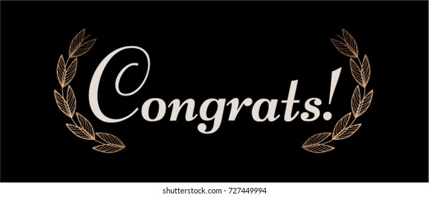 Congrats, Beautiful greeting card poster