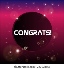 congrats, beautiful greeting card poster