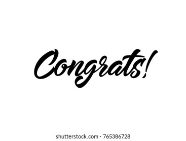 Congrats Calligraphic Lettering