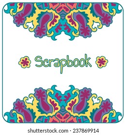 Congrats card. Abstract colorful vector illustration
