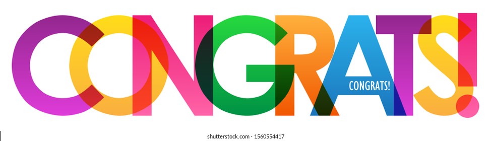 ¡GRACIAS! pancarta coloreada de tipografía vectorial