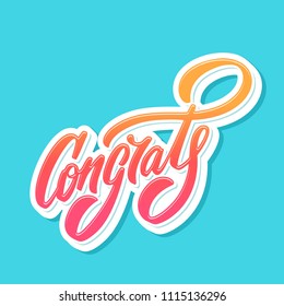 Congrats! Congratulations banner.