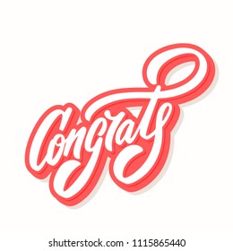 Congrats! Congratulations banner.