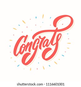 Congrats You Did Greeting Banner Stock Vector (Royalty Free) 1061303705