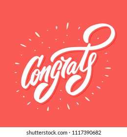 Congrats! Congratulations banner.