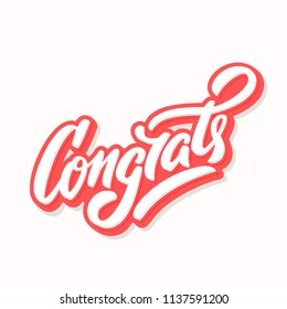 Congrats. Congratulations banner.