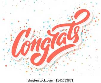 Congrats. Congratulations banner.