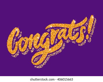Congrats! Congratulations banner.