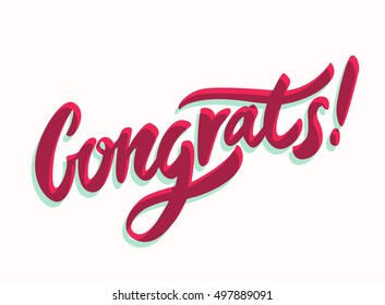 Congrats! Congratulations banner.
