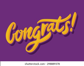 Congrats! Congratulations card.
