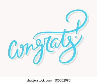 Congrats! Congratulations card.
