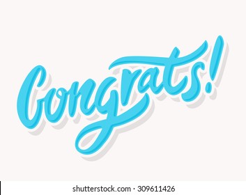 Congrats Congratulations Card Stock Vector (Royalty Free) 309611426 ...