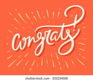 Congrats! Congratulations card.