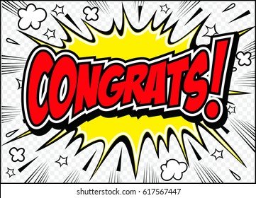 Congrats. Congratulations card,vector illustration