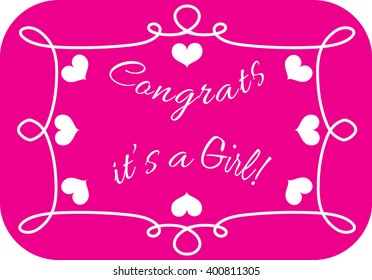 Congrats it's a Girl!